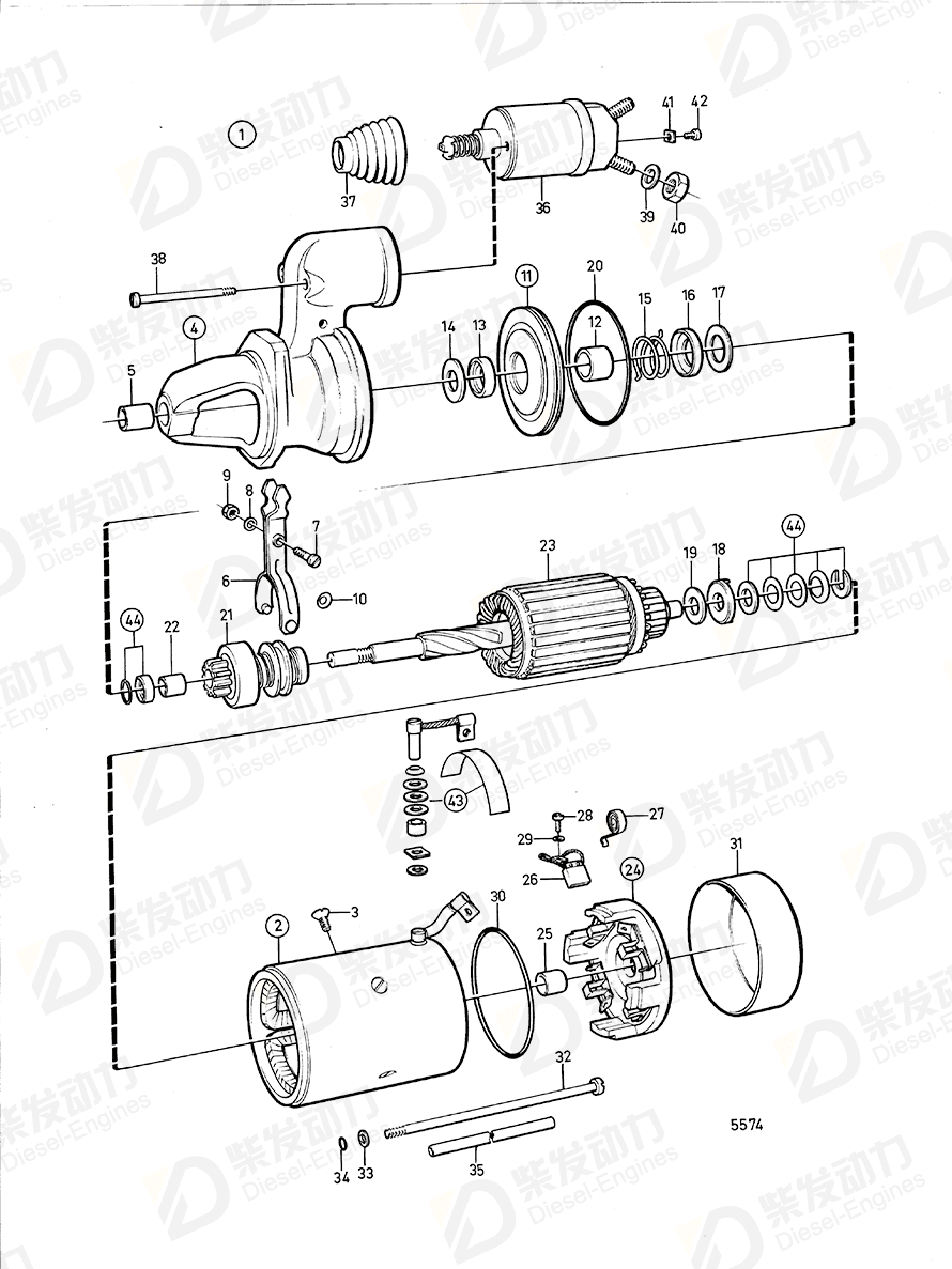 VOLVO Insulating sleeve 870845 Drawing